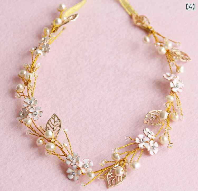 ヘッドドレス レディース 髪飾り カチューシャ ヘアアクセサリー 結婚式 ブライダ...