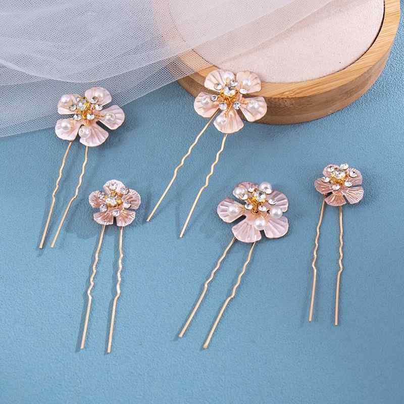 かんざし レディース 髪飾り ヘアアクセサリー ヘアピン ヘッドドレス 簪 花 フラ...