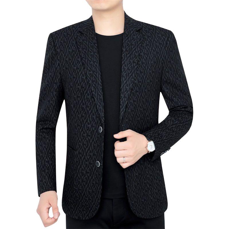Other - テーラードジャケット メンズ 40代 お父さん ブレザー 上着 アウター ビジネス カジュアル 通勤 紳士服 チェック 格子柄 春秋 高級感 イージーケア ポリエステル 長袖 ブラック コーヒー ブラウン 普段使い ボタン