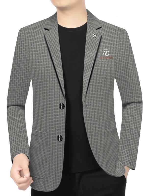 樂天商城 - テーラードジャケット メンズ 40代 ビジネス 通勤 普段使い 紳士服 ブレザー スーツ スリム フィット 無地 シンプル ノンアイロン 通気性 防風 快適 ポリエステル ブラック グレー コーヒー ボタン 春夏