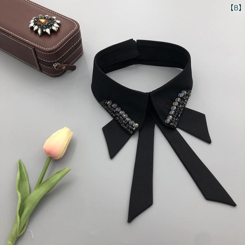 つけ襟 レディース 春秋 ヴィンテージ風 リボ...の紹介画像3