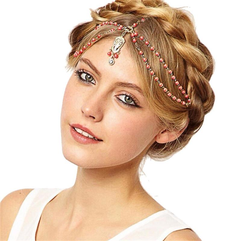 ヘアバンド レディース ヴィンテージ風 ジルコニア パール タッセル ブライダル 花...