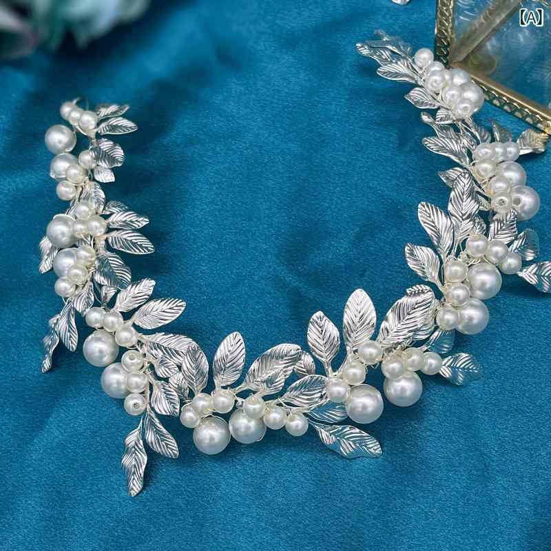 カチューシャ レディース ヘアアクセサリー 髪飾り ヘッドドレス パール パール リ...