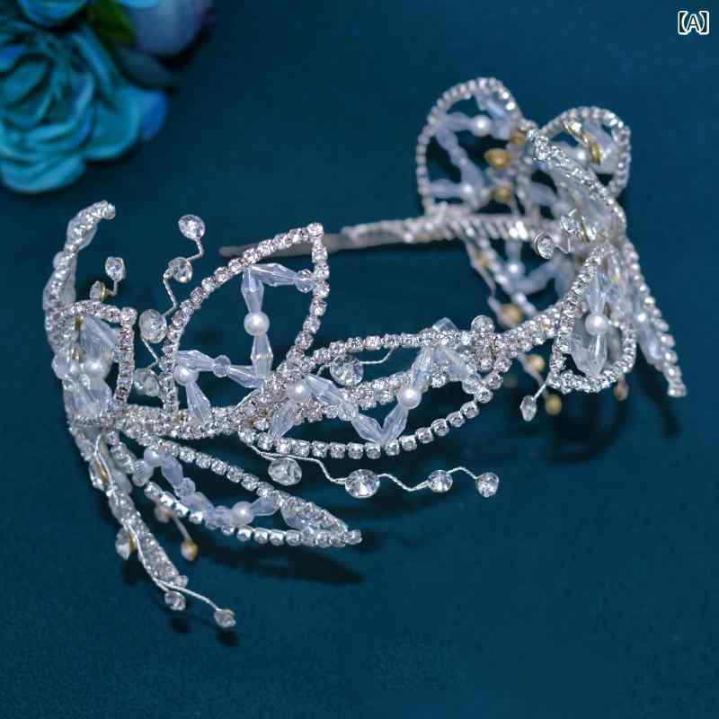 ヘッドドレス レディース カチューシャ ヘアアクセサリー ブライダル ウェディング...