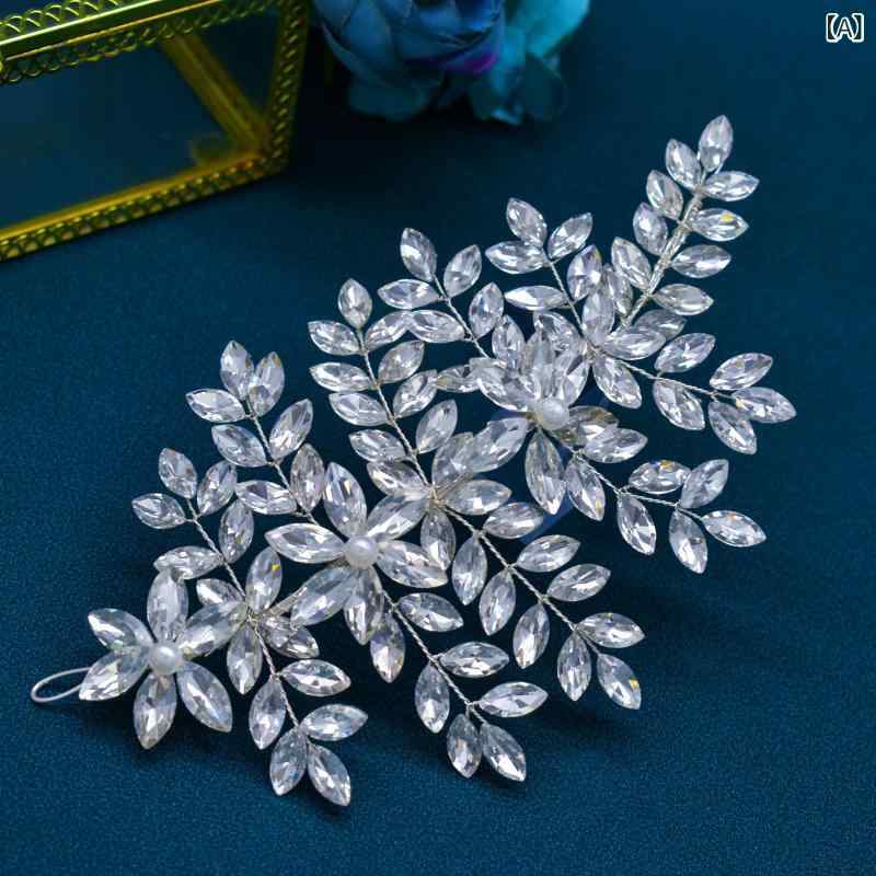 ヘッドドレス レディース ウェディング ブライダル 花嫁 髪飾り ヘアアクセサリー ...