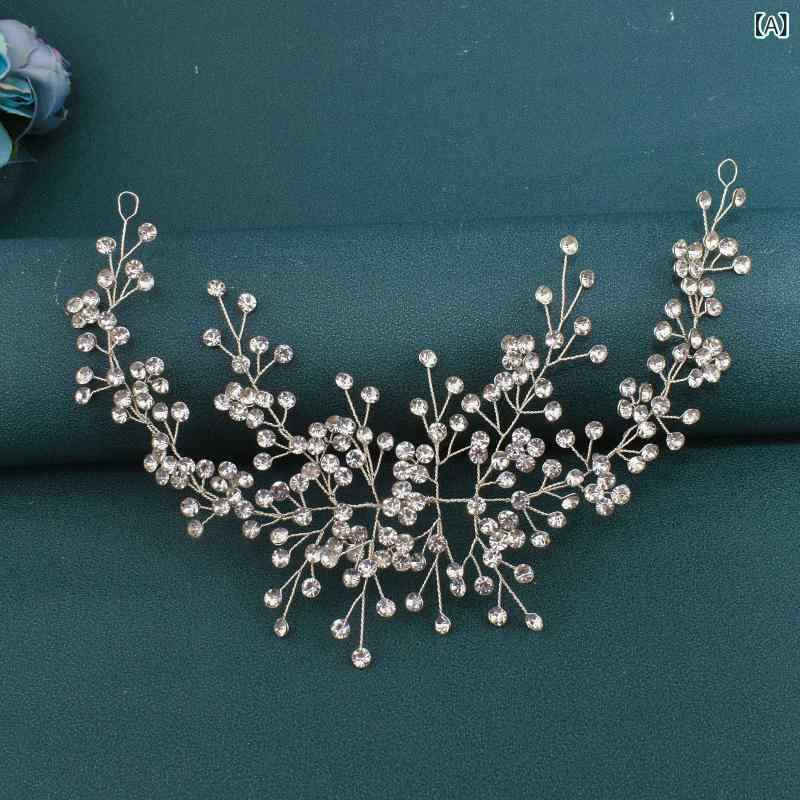 ヘッドドレス レディース カチューシャ ヘアアクセサリー 王冠 ティアラ クリスタ...