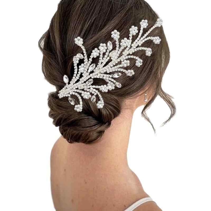 ヘアアクセサリー レディース ヘッドドレス ブライダル ウェディング 結婚式 髪飾...