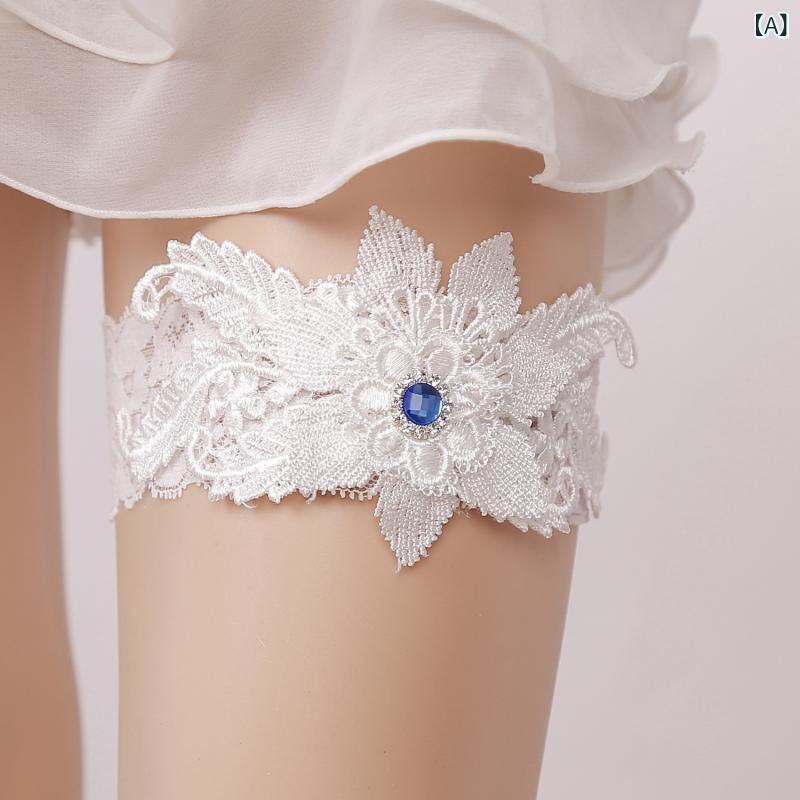ガーターベルト レディース 花嫁 ブライダル ウェディング レース ハンドメイド ア...