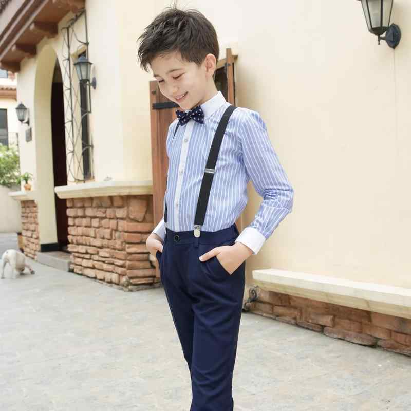 スーツ 男の子 フォーマル 礼服 セットアップ 上下セット 発表会 結婚式 演奏会 ピアノ 演出服 英国風 ブリティッシュ サスペンダー 蝶ネクタイ 高級感 かっこいい おしゃれ 春夏 ネイビー ブラック