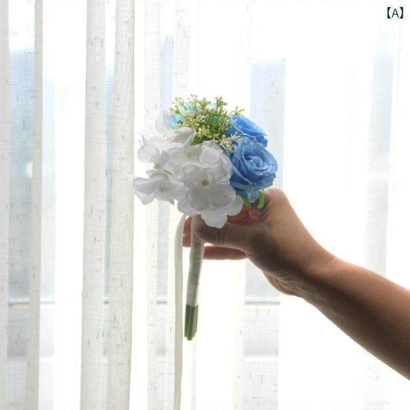 ブーケ レディース 花束 造花 結婚式 披露宴 前撮り ウェディング ブライダル 韓国...