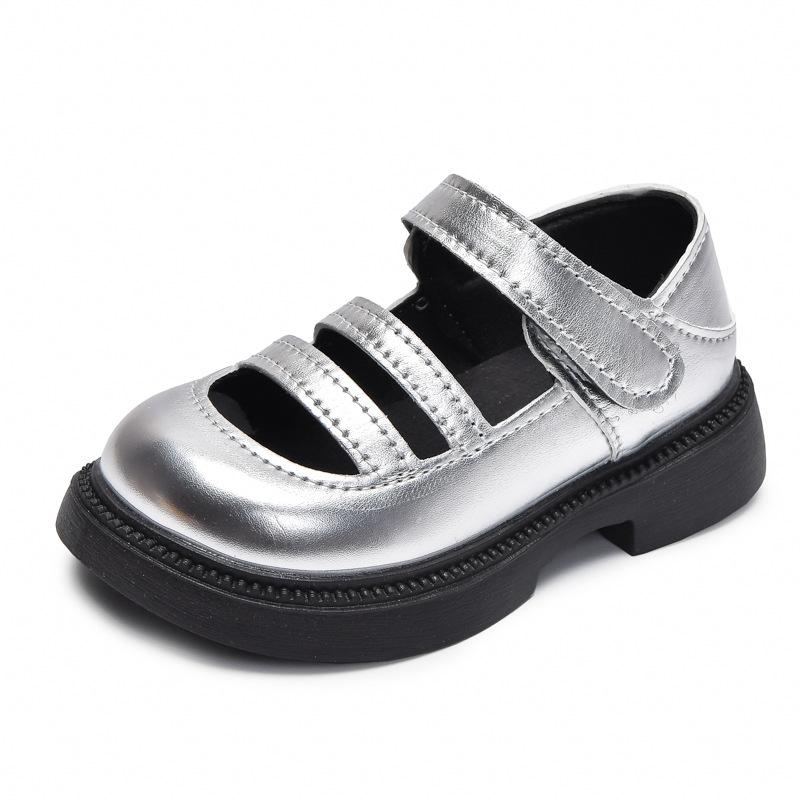 Formal Shoes - サンダル 女の子 男の子 キッズ ベビー 子供靴 プリンセス グラディエーター ローマ風 フラット底 春夏 合成革 PUレザー 面ファスナー 防滑 耐摩耗性 屈曲性 軽量 柔らかい 蒸れにくい 履き心地 学院風 通園 通学 お出かけ 発表会 フォーマル