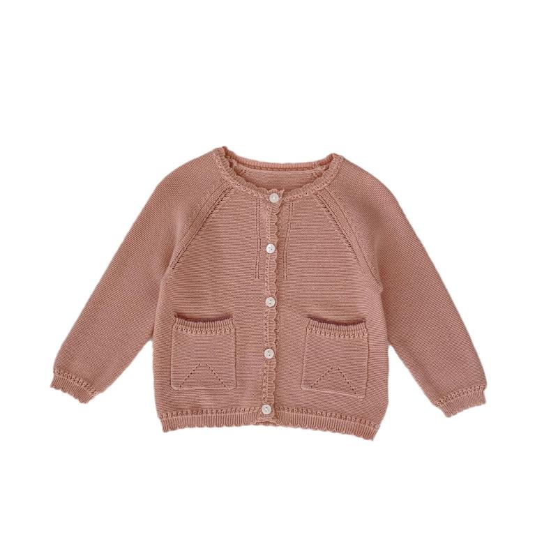 カーディガン ベビー 女の子 トップス ニット セーター 子供服 赤ちゃん 0歳 春秋 ...