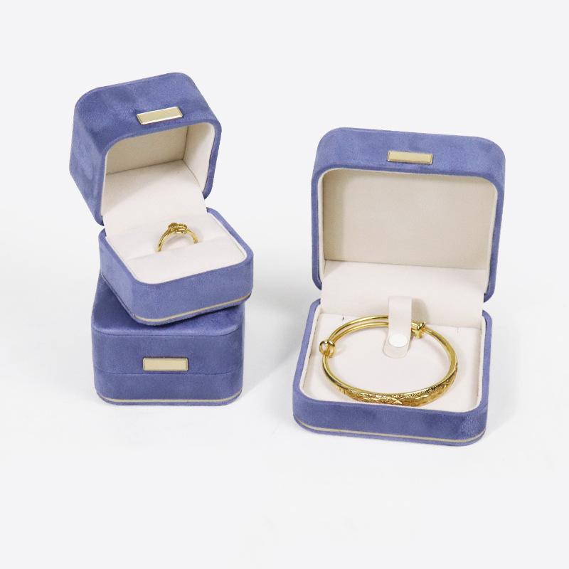 Accessories Supplies - アクセサリーケース レディース メンズ ジュエリーボックス 指輪 リング ネックレス ペンダント パール ブレスレット 腕輪 バングル 収納 高級感 丸角 ベルベット フランネル ギフト ブラック ダークグリーン ブルー