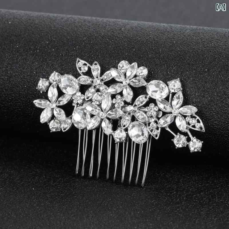 ヘアコーム レディース 女性用 ブライダル ウェディング 結婚式 髪飾り かんざし ...