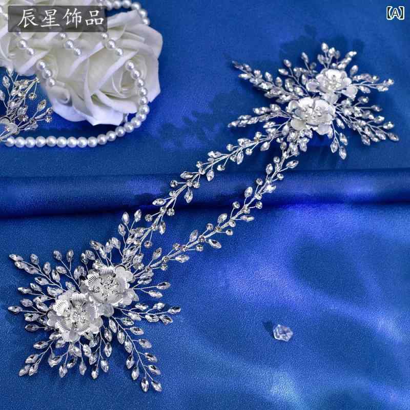 カチューシャ レディース 髪飾り ヘアアクセサリー ウェディング ブライダル 結婚...
