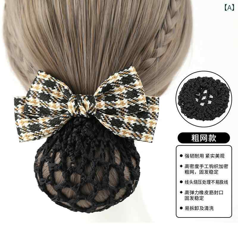 ネットバレッタ レディース ヘアアクセサリー 留め具 網 髪飾り リボン アップスタ...