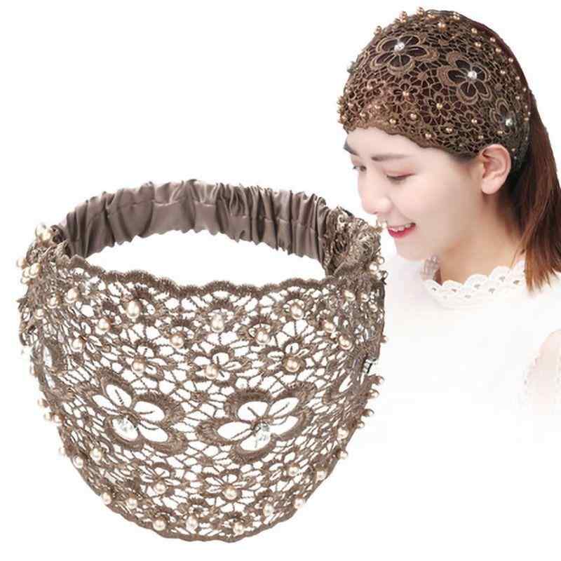 ヘアバンド レディース カチューシャ ターバン 白髪隠し 透かし彫り レース 刺繍 ...