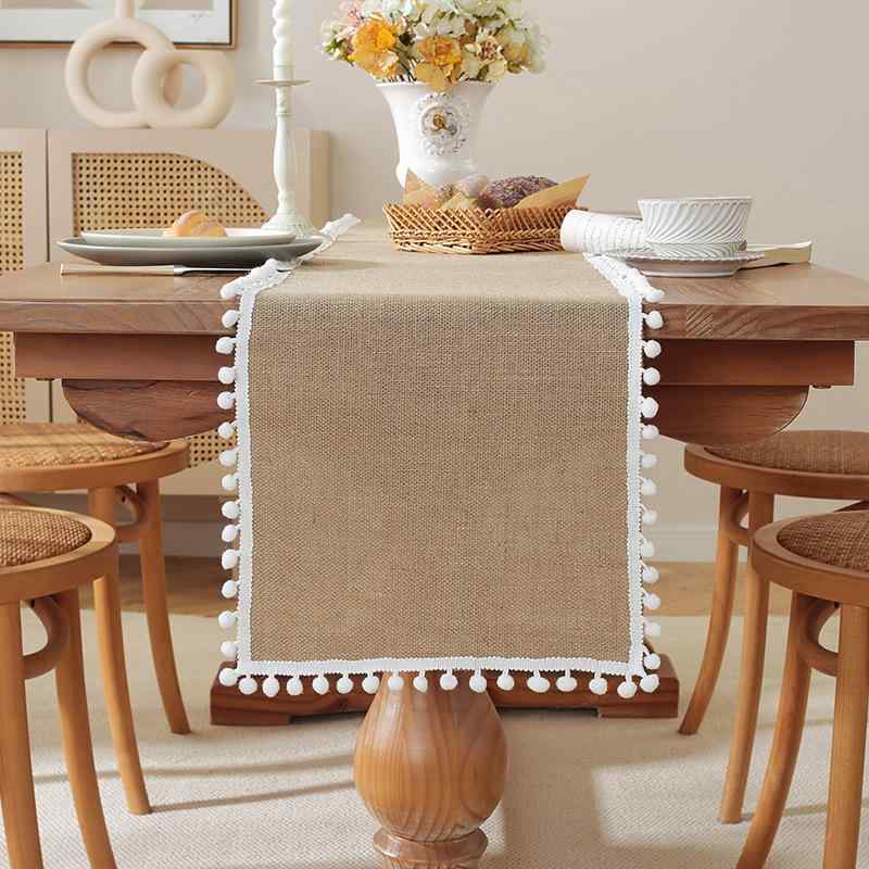 Table Runners - テーブルランナー ジュート テーブルセンター 麻 無地 北欧風 おしゃれ ナチュラル 敷物 リネン 30-200cm ダイニング リビング キッチン インテリア 装飾 レース 飾り シンプル モダン 高級感 天然素材