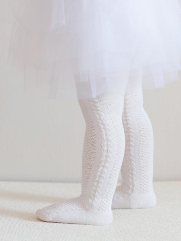 ・カテゴリ: 子供用タイツ・性別: 女の子・素材: 綿75%、混紡・加工: メッシュ・厚さ: 薄手・柄: 無地・: ボヘミアン、田園風、プリンセス、トレンド・カラー: ホワイト・サイズ展開: S（0-12ヶ月）、M（12-24ヶ月）・対象年齢: 1〜3歳（身長80〜100cm）