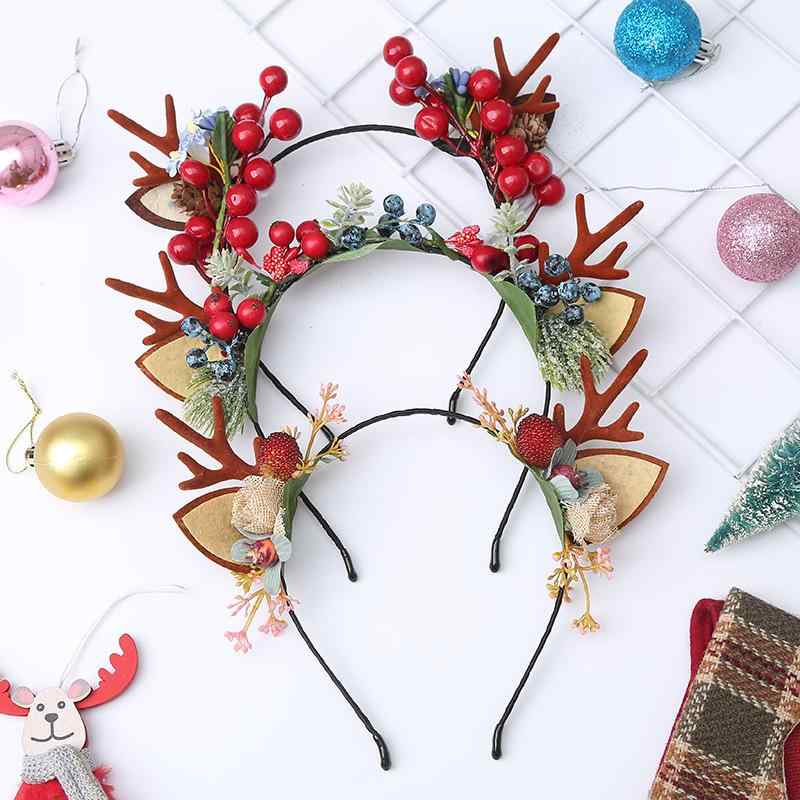 カチューシャ キッズ 男の子 女の子 クリスマス トナカイ 鹿の角 ヘアバンド かわ...