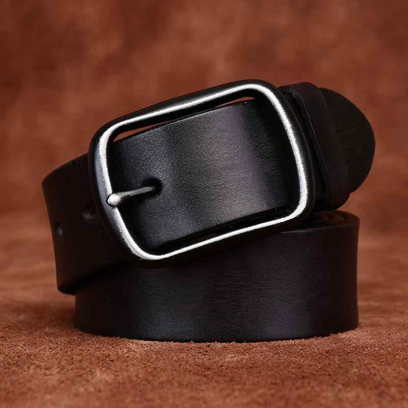 Other - ベルト メンズ 男性用 レザー ヴィンテージ風 ウォッシュ加工 ピンバックル カジュアル デニム パンツ 穴留め 紳士 丈夫 厚手 ベジタブルタンニン エンボス ハンドメイド レトロ ブラック コーヒー キャメル 高級感