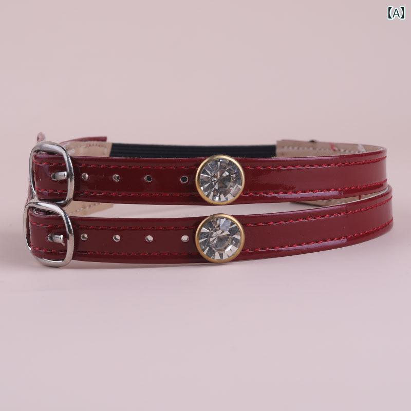 シューズストラップ レディース パンプス 脱げ防止 かかと 固定 浮き防止 アンクルストラップ 靴紐 シューレース 走れる ヒール 調整可能 普段使い 通勤 結婚式 ブラック シルバー ゴールド オールシーズン 透明 伸縮 ゴム 簡単装着 ヒョウ柄 高級