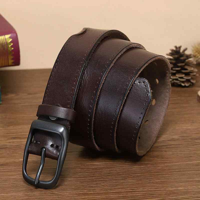 ベルト メンズ レザー 牛革 レザー ヴィンテージ風 レトロ ハンドメイド シワ加工 ピンバックル カジュアル ジーンズ用 男性 個性的 職人仕上げ ウォッシュ加工 アンティーク調 ベジタブルタンニン ブラック レッドブラウン コーヒー