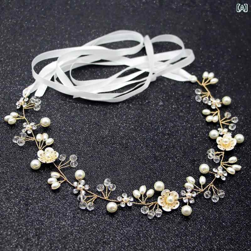 カチューシャ レディース 女の子 ヘッドドレス ヘアアクセサリー ブライダル ウェ...