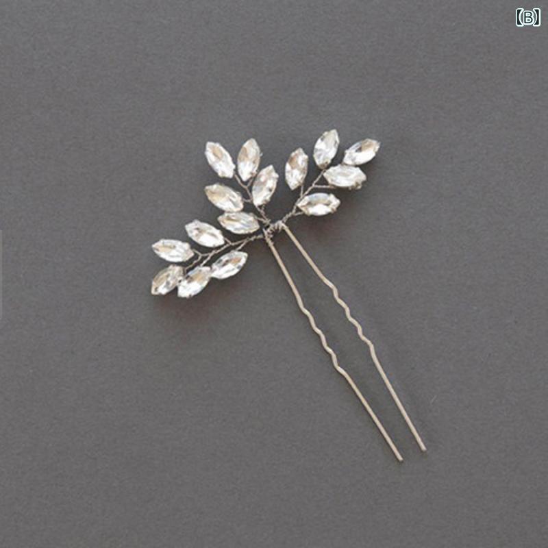 かんざし レディース ヘアアクセサリー 髪飾り ヘッドドレス パール パール U字 ピ...