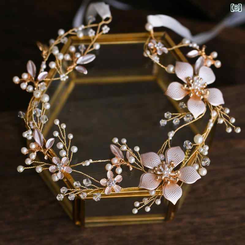 カチューシャ レディース 花嫁 ヘッドドレス ヘアアクセサリー 結婚式 ブライダル ...