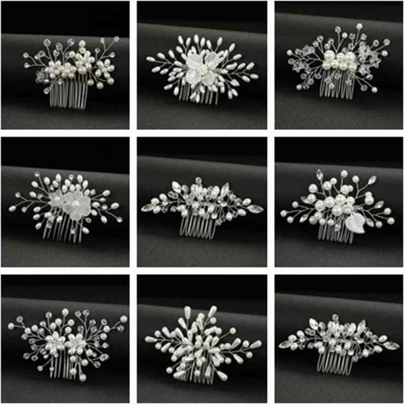 ヘアアクセサリー レディース ヘッドドレス ブライダル ウェディング 結婚式 花嫁 パール パール ハンドメイド サイドコーム 髪飾り 披露宴 パーティー フォーマル 発表会 上品 華やか 清楚 ゴールド ホワイト アレンジ 春夏