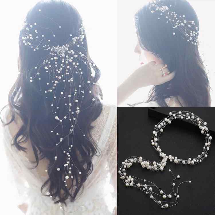 ヘッドドレス レディース カチューシャ ヘアバンド パール パール 髪飾り ヘアアクセサリー 結婚式 ブライダル 花嫁 ウェディング 二次会 パーティー ハンドメイド ビーズ 韓国 シンプル ナチュラル 華やか 上品 清楚 ゴールド シルバー