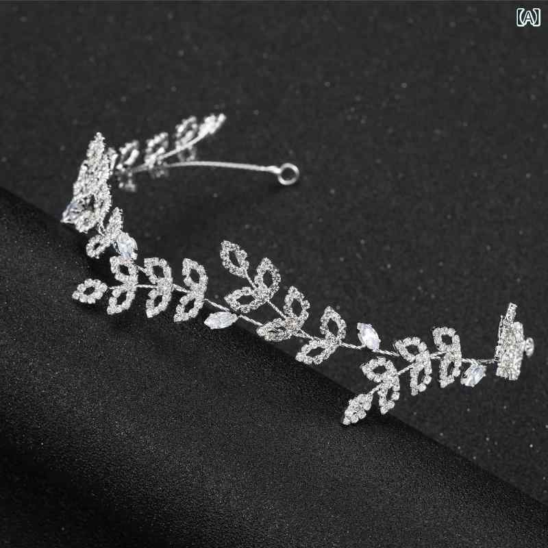 カチューシャ レディース ヘッドドレス ヘアアクセサリー 髪飾り 結婚式 ウェディ...