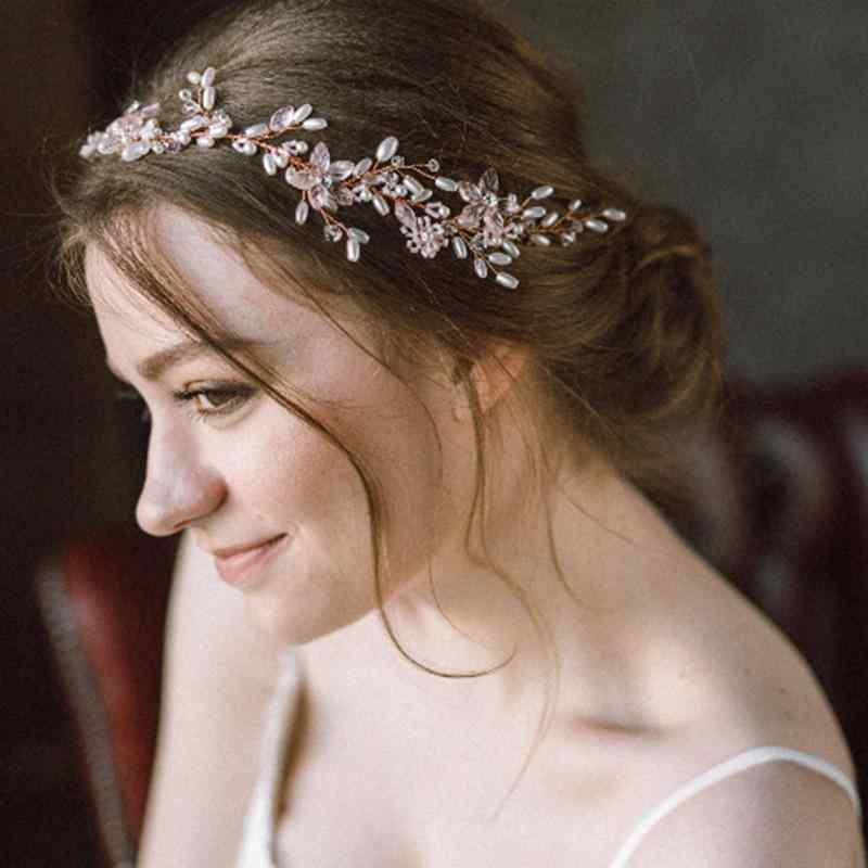 カチューシャ レディース ヘアバンド ヘッドドレス 髪飾り パール パール クリスタル フラワー ブライダル 結婚式 パーティー ヘアアク..