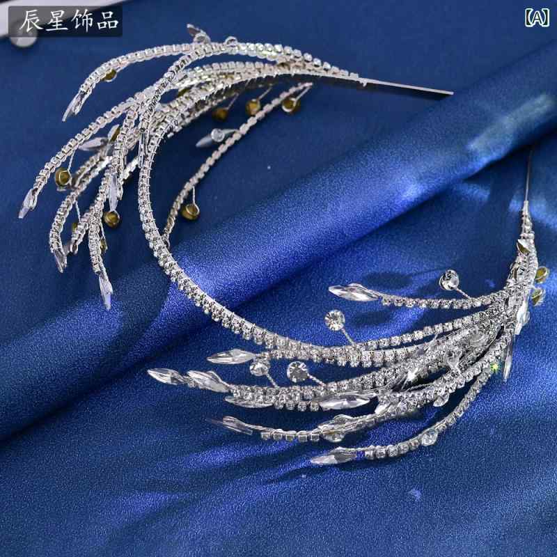 カチューシャ レディース 髪飾り ヘッドドレス ヘアアクセサリー ウェディング ブ...