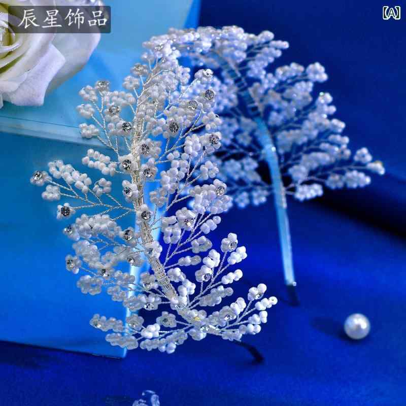 カチューシャ レディース ヘアアクセサリー 髪飾り ウェディング ブライダル 結婚...
