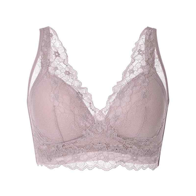 Other - ブラジャー レディース 下着 インナー 脇すっきり 補正 大きな胸を小さく見せる ミニマイザー 背中あき バックオープン レース セクシー かわいい 通気性 薄手 春夏 ブラック ヌード ピンクパープル