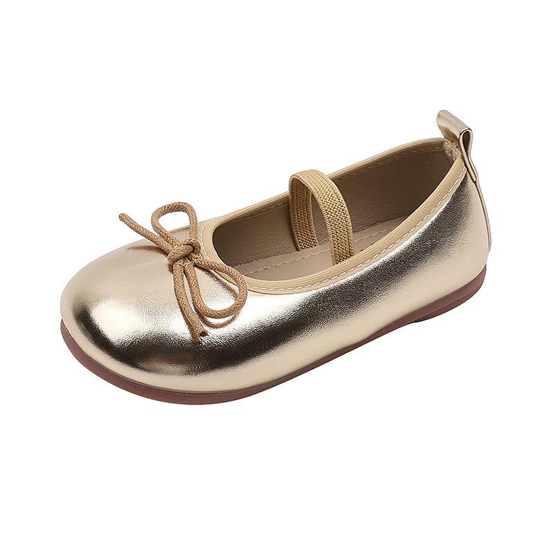 Formal Shoes - フォーマルシューズ 女の子 キッズ プリンセス 柔らかい モカシン ローファー パンプス フラット 面ファスナー 着脱簡単 フェイクレザー 合成革 発表会 結婚式 入園式 春夏 シルバー ゴールド ワインレッド
