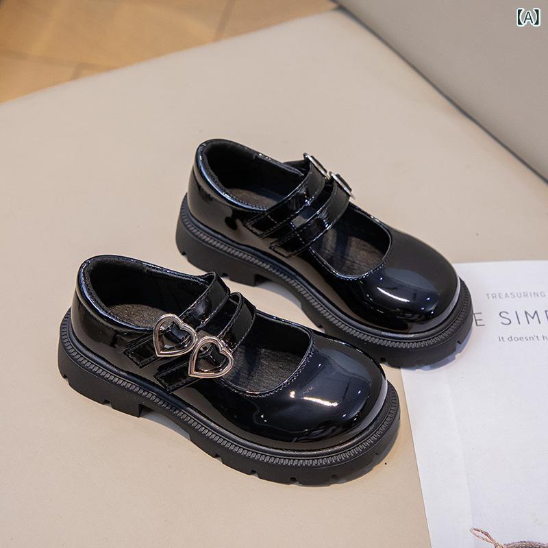 Formal Shoes - キッズシューズ 女の子 男の子 ローファー フォーマル パンプス フラット ブラック 柔らかい 面ファスナー 歩きやすい 衝撃吸収 疲れにくい 滑り止め 耐摩耗 クッション性 通学 発表会 春夏 小学生 かわいい