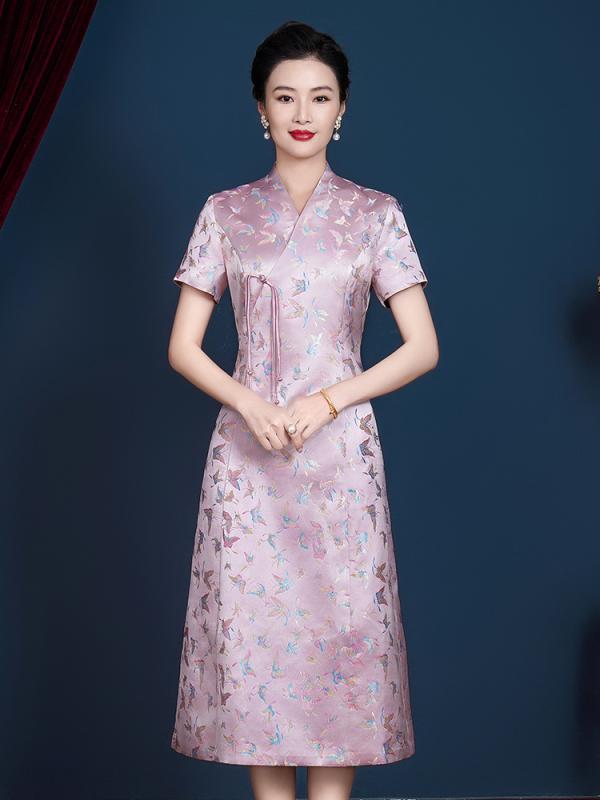 ・素材: ナイロン50-70%・ドレス丈: ロング・ネックライン: Vネック・袖丈: 三分袖・スタイル: 古典風、レトロ・対象年齢: 大人・性別: 女性・袖の形状: 通常袖・サイズ展開: M,L,XL,2XL,3XL,4XL