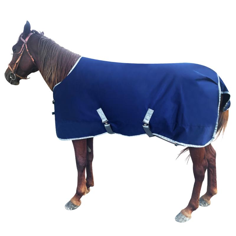 ペット 馬着 馬服 秋冬 防寒 防風 中綿入り 1200D オックスフォード生地 馬用 ラグ ブランケット ネイビー ダークブルー 厚手 丈夫 耐..