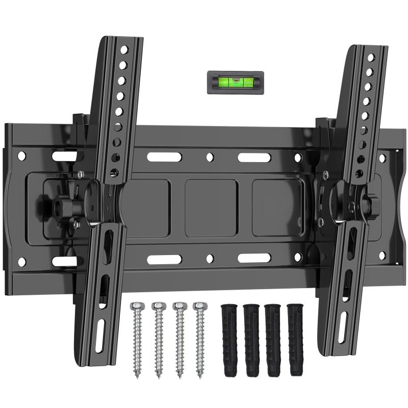 ORMGZIN 可傾式壁掛けテレビ金具 32～68インチ4K LCD LED 液晶対応,軽量薄型ティルト式,tv壁掛け金具VESA100x100mm-400x400mmに適合,最大耐荷重60kg テレビかべかけ 上下向き角度調節 37 40 42 43 48 50 55 60 65VESA規格(テレビ背面のネジ穴の間隔)：テレビ用ブラケットはVESA100×100mm、100X200 mm、200X200 mm、300X200 mm、300X300 mm、400X200mm、400X300mm、400X400mmに対応しています。上下角度調節可能：本テレビ壁掛け金具は最新のノブ調節設計を採用し、簡単に調節ができるようになりました。上下向き各15度で角度調節機能を備えており、光の反射を防ぐ、気分に合わせて好きに角度を変えられます。簡単な取り付け：壁掛けテレビ 金具は、簡単で便利な取り付け方法を提供します。説明書と取付金具が付いている、わずかな手間で、テレビをしっかりと壁に取り付けることができます。優れた材料：壁掛けテレビ 金具は、高品質な冷間圧延鋼材で作られています。この材料は強固で耐久性に優れており、テレビの安定した取り付けをサポートします。部屋は清潔快適：テレビをかけることで、空間をより快適に整えることができ、部屋の空間を有効活用することで、部屋全体をスタイリッシュな雰囲気にすることができると注目されています。製品を購入する前にテレビのサイズとVESA間隔、テレビの重量を決めておきましょう。質問があればいつでも私たちに聞いてください。