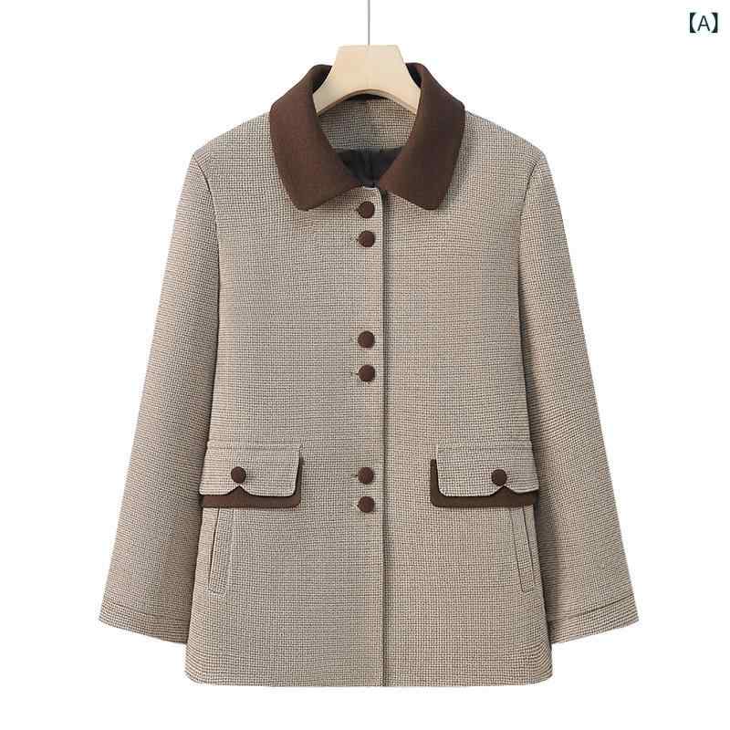 ジャケット レディース アウター 春秋 ミセス シニア ゆったり お出かけ 前開き 上着 婦人服 カジュアル frontop-13452491 フロントップ楽天市場店 サンプル画像2