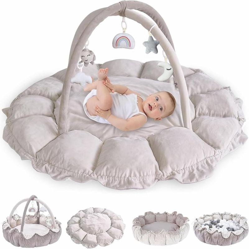 5way1ベビージム プレイジム 赤ちゃん 新生児 感覚刺激 プレイマット 早期教育 ベビーおもちゃ 新生児 0ヶ月～ 出産祝いプレゼントアクティビティプレイジム