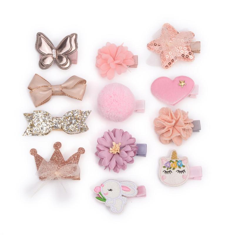 BIANHUAN べビー ヘアクリップ 赤ちゃん ヘアピン 女の子 キッズ ヘアアクセサリー 前髪クリップ 10点 へあアクセサリー かみどめ かわいい おしゃれ お誕生日 プレゼント