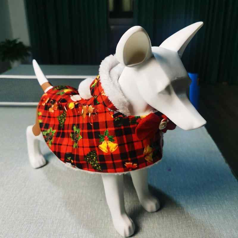 ペット服 クリスマス 犬 猫 ケープ マント フランネル 防寒 暖かい 秋冬 ポンチョ コスプレ 衣装 仮装 かわいい お正月 ペット用品