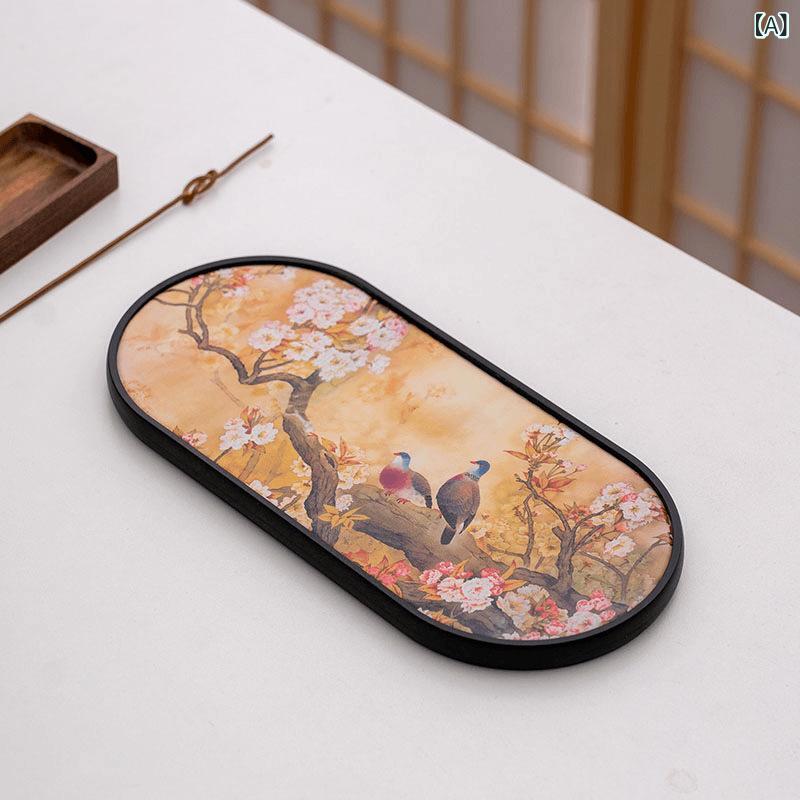 ・カテゴリ: 茶盤・主な素材: 石製・製造方法: 半業半機械・カラー展開: 喜上眉梢・スタイル: レトロ風、ラグジュアリーレトロ