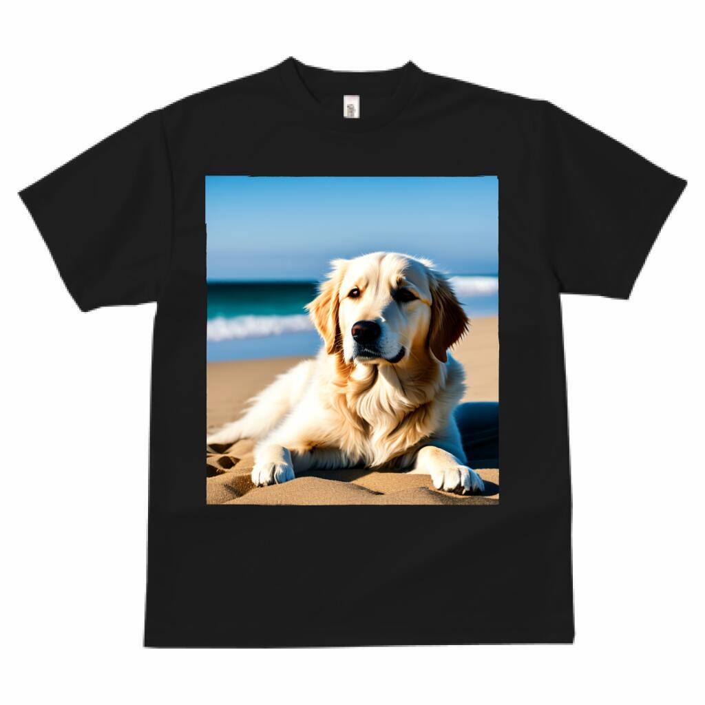 楽天フロントップ楽天市場店ゴールデンレトリバー Tシャツ 速乾 吸汗 半袖 犬柄 スポーツ 釣り 多種類 いぬ 春夏 ラウンドネック トップス メンズ ユニセックス レディース オーバーサイズ オシャレ かっこいい カジュアル 可愛い アニマル 動物 プリント サングラス バカンス