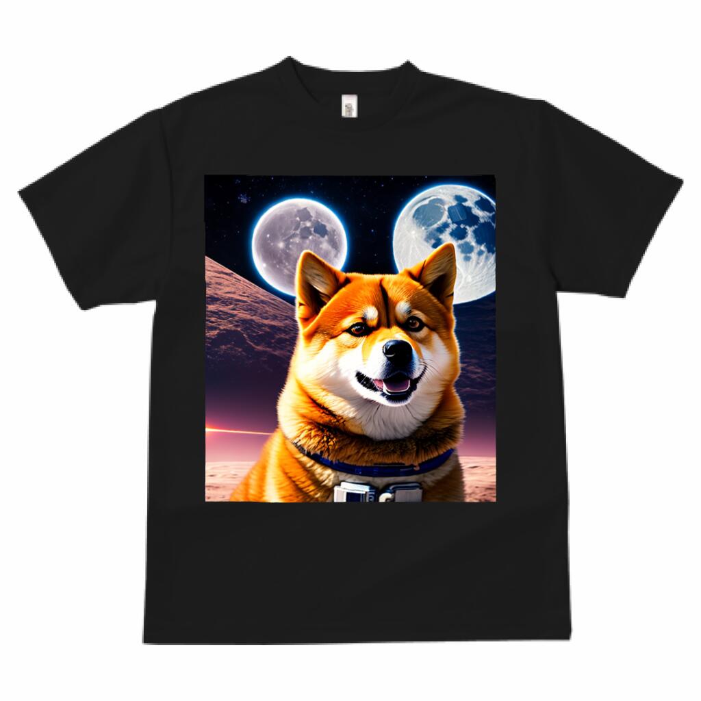 柴犬 プリント Tシャツ