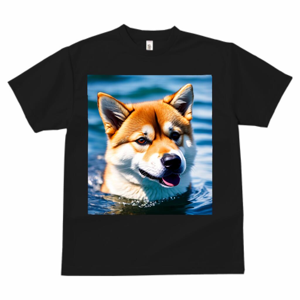 楽天フロントップ楽天市場店柴犬 プリント Tシャツ 速乾 吸汗 半袖 犬柄 いぬ柄 スポーツ 釣り 多種類 春夏 ラウンドネック トップス メンズ ユニセックス レディース オシャレ かっこいい カジュアル 可愛い アニマル 動物